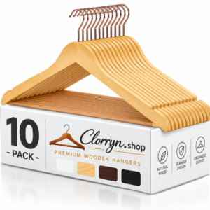 Clorryn Wooden Hangers – 10 Pack